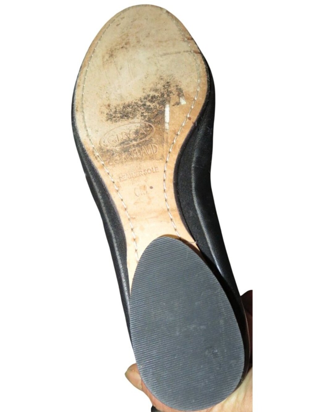 Joan & David Circa Comfort 365 Black Leather Tassel Embellished Ballet Flats 6 - Picture 4 of 6